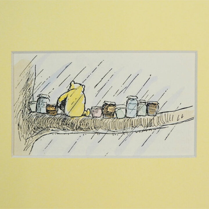 楽天市場】アンティーク アートプリント 額装済み Winnie the Pooh 