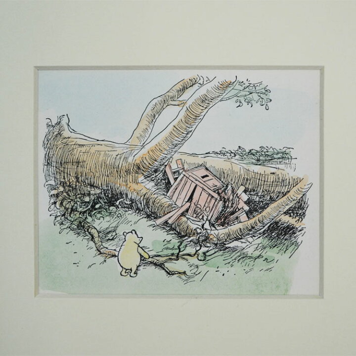 楽天市場】アンティーク 額絵 The House at Pooh Corner プー横丁に 