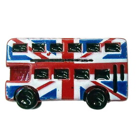 ピンブローチ ロンドンバス メール便OK ピンバッジ ラペルピン ピンズ メンズ レディース おしゃれ かっこいい おもしろい ユニーク スーツ 乗り物 ユニオンジャック イギリス 英国 カドガン社