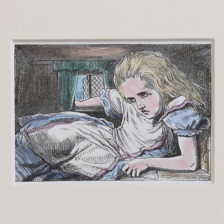 楽天市場】アンティーク アートプリント 額装済み Alice in the