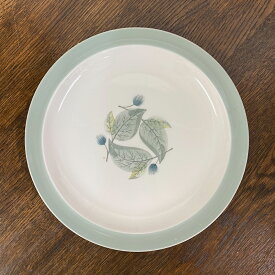 アンティーク プレート 中皿 Wedgwood ウェッジウッド Woodbury ウッドベリー エトルリア工場 1940年代 ヴィンテージ 食器 陶磁器 キッチン雑貨 テーブルウェア 丸皿