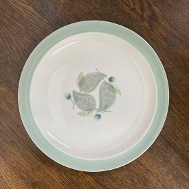 アンティーク プレート 中皿 Wedgwood ウェッジウッド Woodbury ウッドベリー エトルリア工場 1940年代 ヴィンテージ 食器 陶磁器 キッチン雑貨 テーブルウェア 丸皿