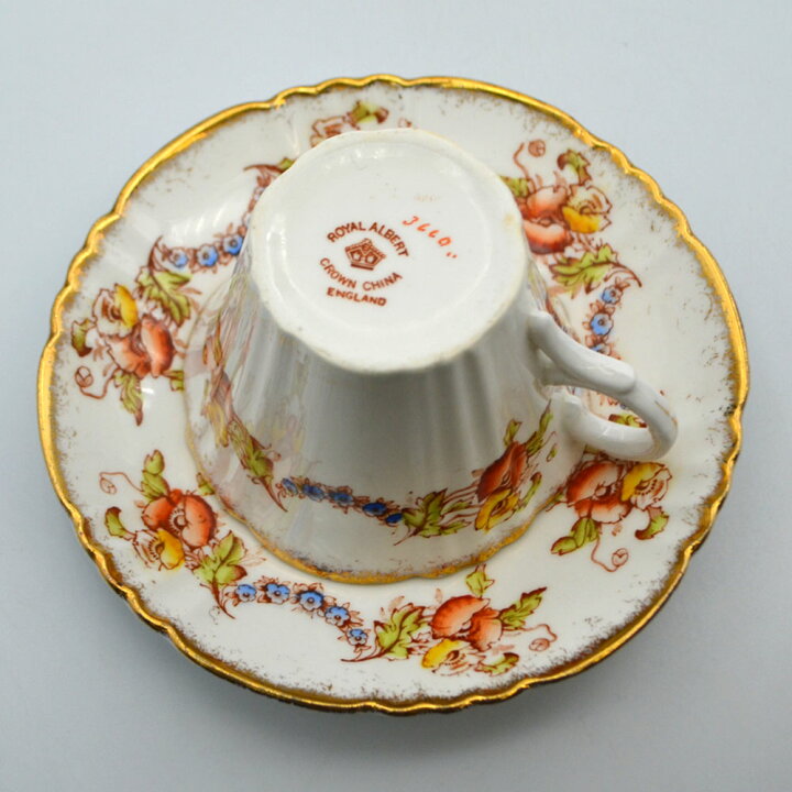 楽天市場】アンティーク トリオ ティーカップ＆ソーサー Royal Albert 