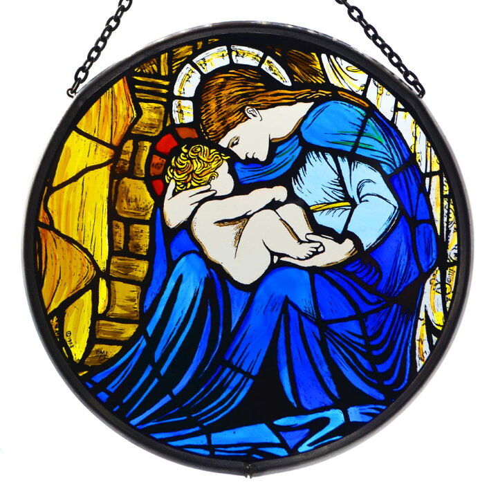 楽天市場】英国製 ステンドグラス Nativity キリスト降誕 聖母マリア 