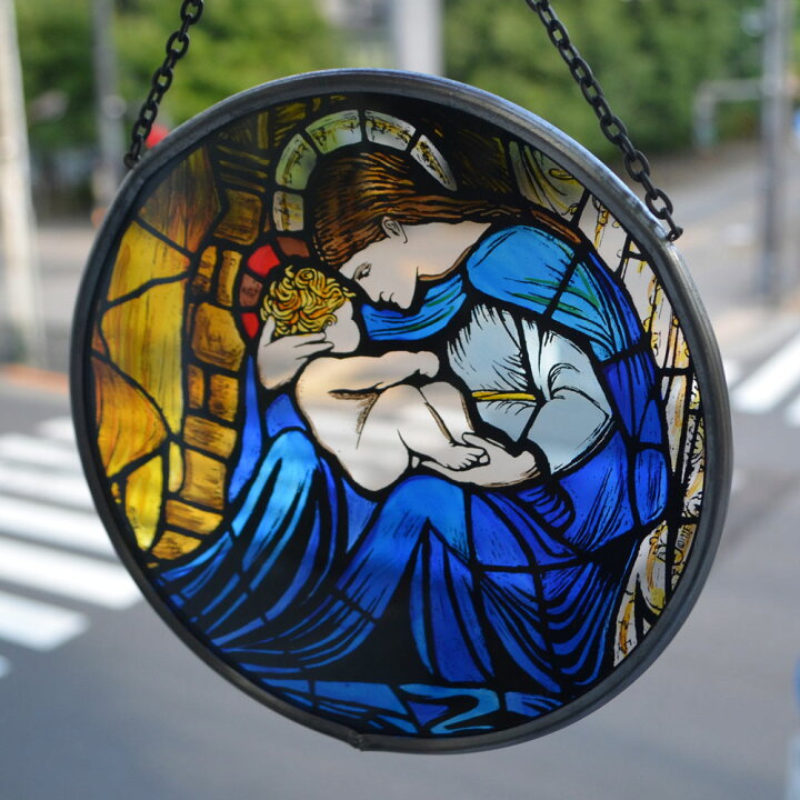 楽天市場】英国製 ステンドグラス Nativity キリスト降誕 聖母マリア 