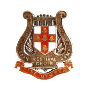 アンティーク ジュエリー シルバー ブローチ リラ型 聖歌隊終身会員 記念ピンズ ヴィンテージ ファッション 欧州雑貨 アクセサリー レトロ ピンバッジ