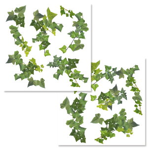 ウォールステッカー アイビー Mサイズ 31×31cm 2枚入り イタリア直輸入 Crearreda 壁紙 リビング キッチン DIY リメイク リフォーム デコレーション おしゃれ シート ウォールデコール 植物 蔦