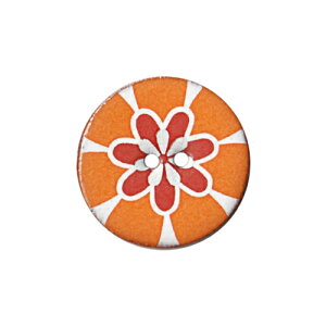 英国製 陶器ボタン 花柄 円形 22mm 二つ穴 ストックウェルセラミックス BI125 手作り ハンドメイド かわいい メール便OK