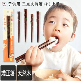 日本製 子供用 矯正箸 三点支持箸 はし上手 / 15cm 16.5cm 18cm うるし 漆塗り 子供用箸 キッズ用箸 機能箸 おはし お箸 トレーニング トレーニング稽 お稽古箸 矯正箸 しつけ箸 躾箸 箸使い 右利き 左利き 子ども こども キッズ 小学生 子供 幼児 ギフト 国産 送料無料