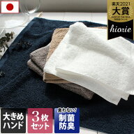 日本製 【制菌防臭】 ホテルスタイルタオル ハンドタオル 大判 3枚同色セット / 約40×40cm タオル タオ…