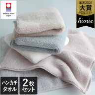 【特価1160円→1100円】 今治タオル 【上質】 ハンカチタオル 2枚同色セット わたつぼみ 綿蕾 / 約25×25…