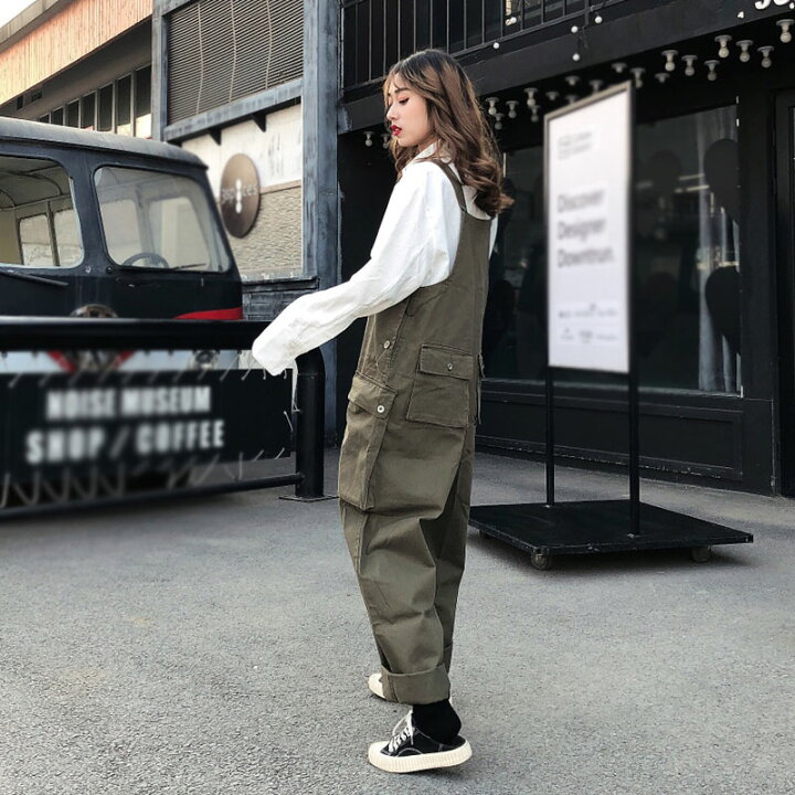 楽天市場】部分現物 即納 オーバーオール メンズ サロペット サルエル  