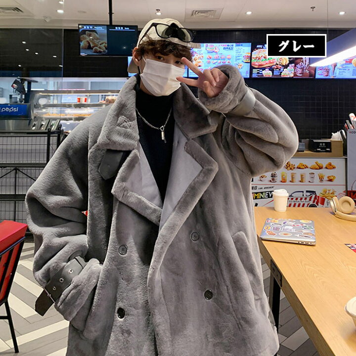 楽天市場】ファー ジャケット 冬 メンズ おしゃれ ファーコート 
