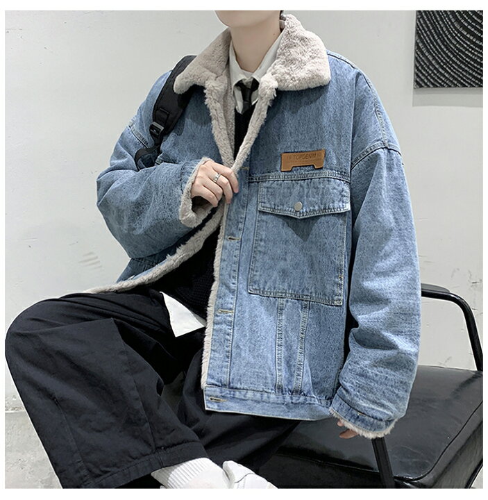 楽天市場】デニムジャケット ボアジャケット メンズ 冬 裏ボア コート 