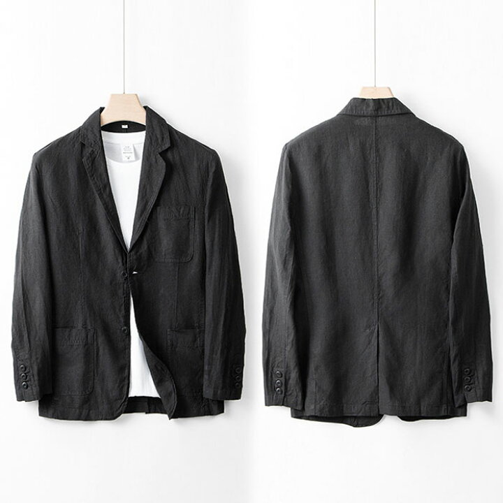 楽天市場】麻ジャケット メンズ 春夏用 麻100％ 全5色 S~2XL 