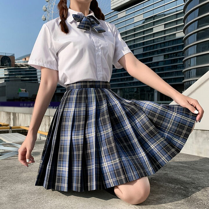 楽天市場】部分現物 制服 スカート チェック柄 スクール スカート  