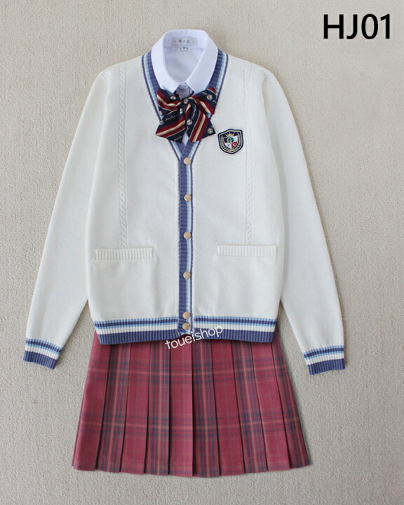 楽天市場 Jk制服 女子高生 学校制服 春秋冬用 スクール カーディガン 蝶ネクタイ シャツ スカート 高校 学生 中学 学生服 学校 私服 通学 卒業式 スーツ 女の子 大きいサイズ 制服5点セット 卒業式 入学式 スーツ 文化祭 発表会 コスプレ コスチューム 8種類 S M L