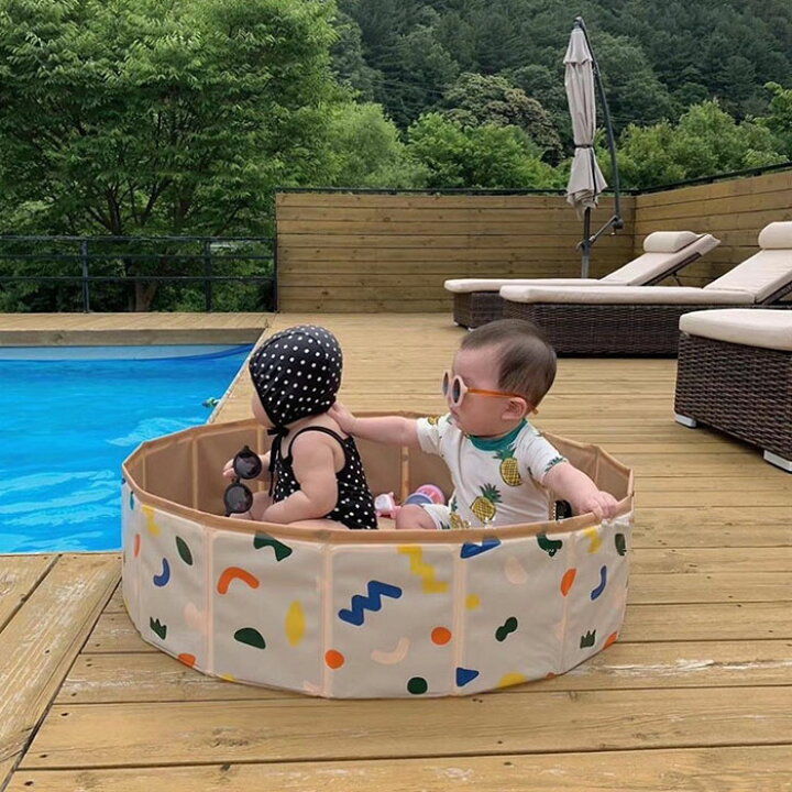楽天市場 翌日発送 S 子供プール 空気入れ不要 80cm cm 折り畳み プール ペット ビニールプール ペット用バスグッズ 子供用 プール 持ち運び便利 収納便利 水遊び 猛暑対策 家庭用プール キッズ プール 犬猫お風呂用 屋内 屋外用 収納袋付き 東栄shop