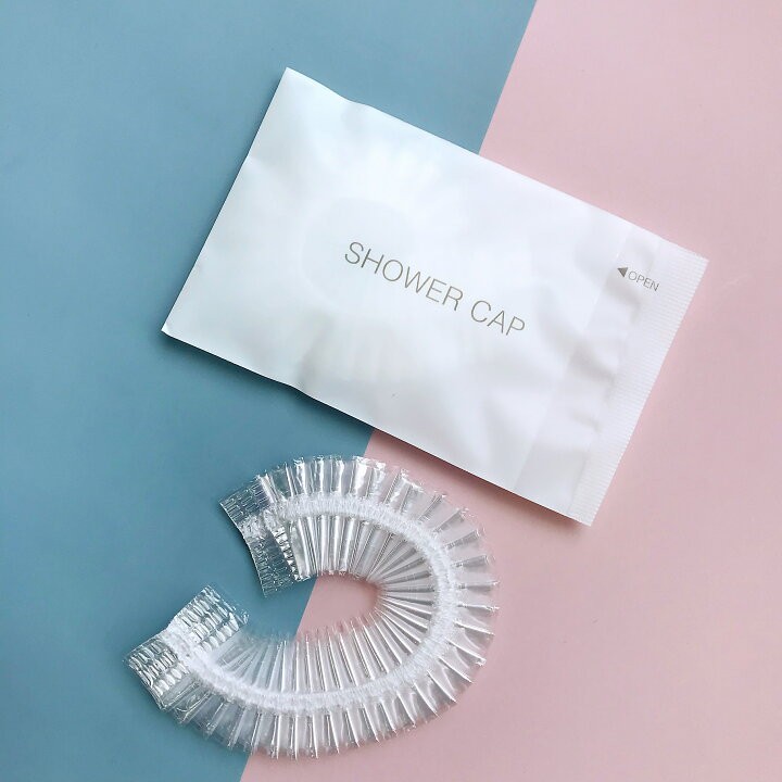 無料 100枚 使い捨て シャワーキャップ ビニール バス用品 トリートメント.. ☆100枚☆ 使い捨て シャワーキャップ ビニール バス用品 トリートメント..