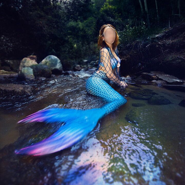 楽天市場】レディース 水着 大人用 人魚 水着 ビキニ 人魚姫 フィン  