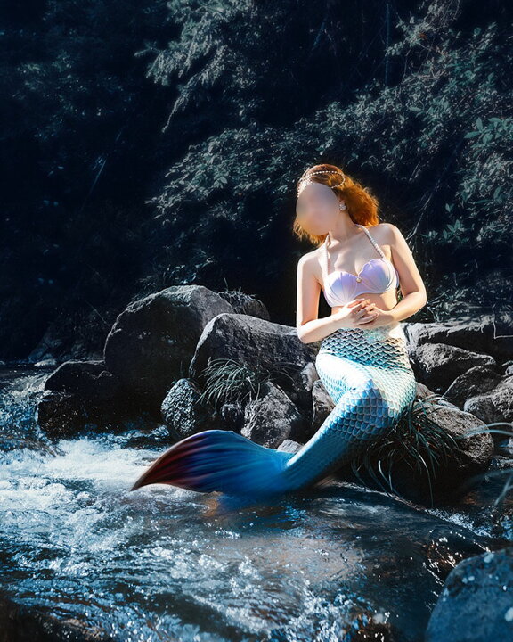 楽天市場】レディース 水着 大人用 人魚 水着 ビキニ 人魚姫 フィン 