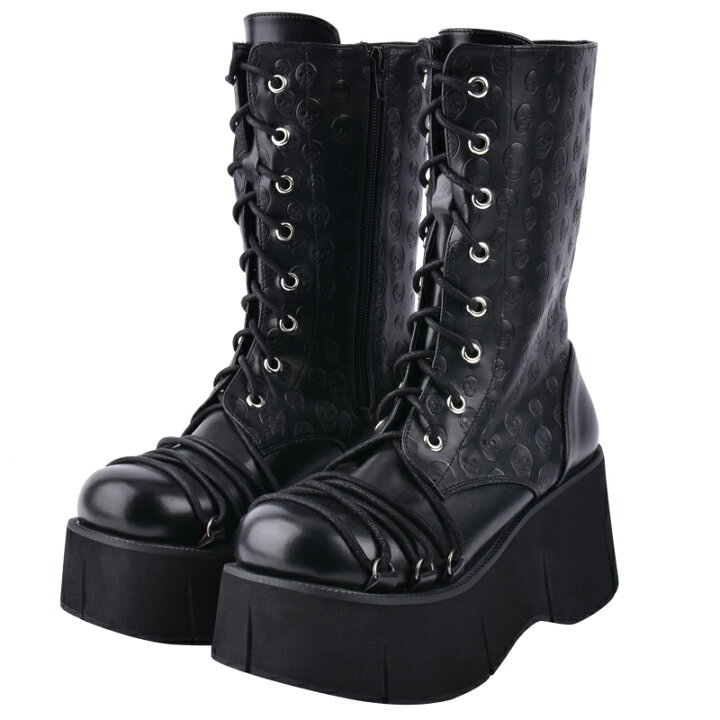 楽天市場】8cmヒール 厚底ショートブーツ コスプレブーツ おでこ靴  