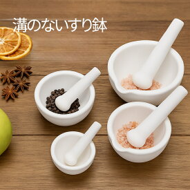 【最強コスパ！！】★1000円OFFクーポン配布中【6点セット】多機能ミニすり鉢 すり棒 すりこぎ 毛ブラシ ステンレス薬さじ付 家族＆ペット用 離乳食・介護食・ペット投薬・料理に ゴマすり スパイス粉砕 軽量 安心素材 目立て加工 すべり止め お手入れ簡単