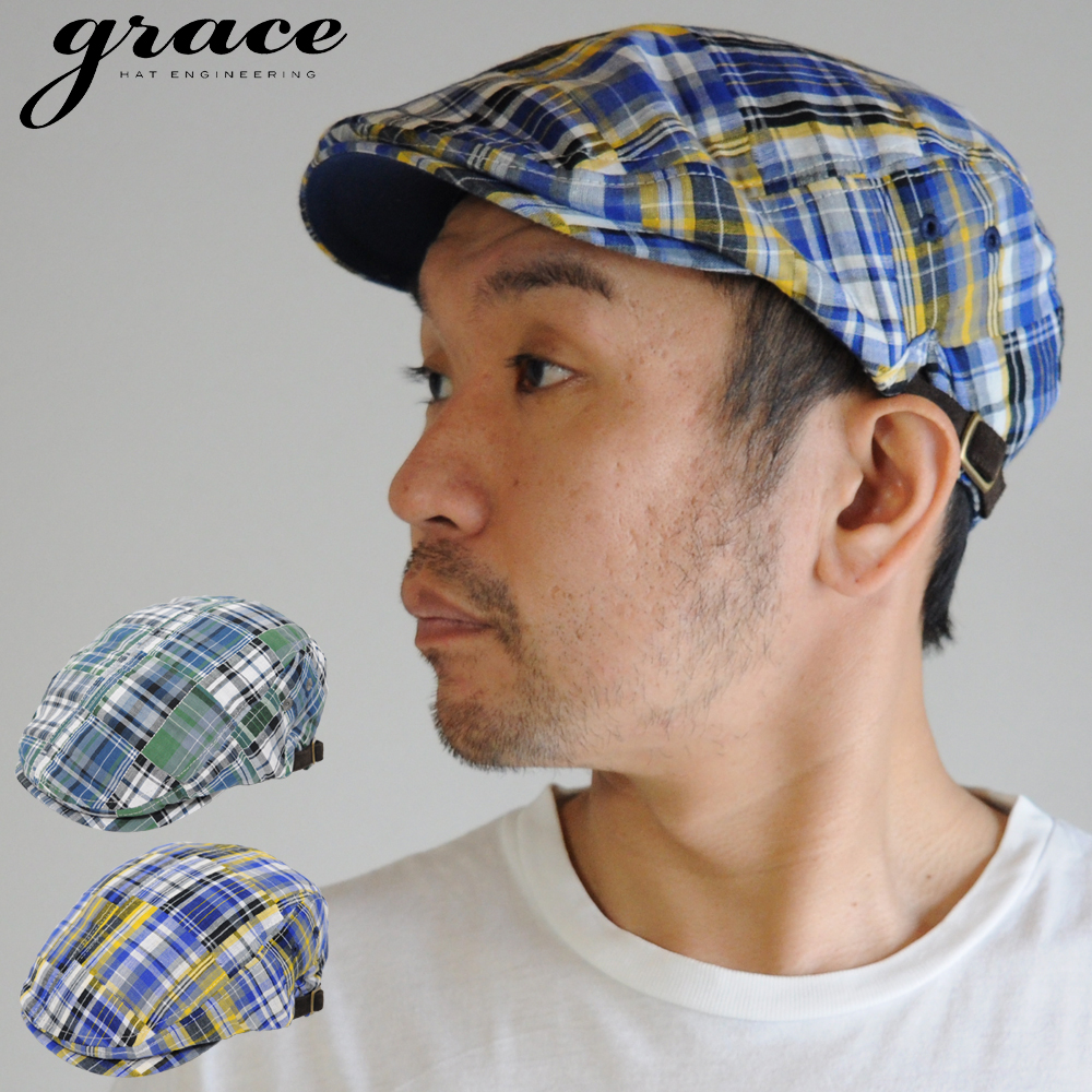 【楽天市場】帽子 ハンチング チェック 春 夏 グレース grace hats