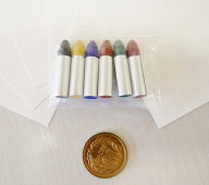 上絵クレヨン 6色 赤 黒 青 黄 茶 緑 クレヨン約3cm 焼成温度780〜820度 クレヨン 転写紙