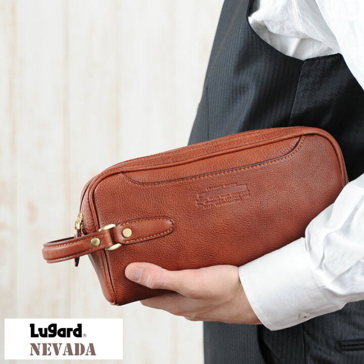 楽天市場 青木鞄 Lugard 牛ヌメ革ダブルセカンドバッグ Nevada 店長オススメ 男性用 メンズ セカンドバック 革 本革 レザー 日本製 結婚式 ポーチ 大人 カジュアル シンプル 鞄 かばん バッグ 送料無料 楽ギフ 包装 メンズバッグ専門店 紳士の持ち物