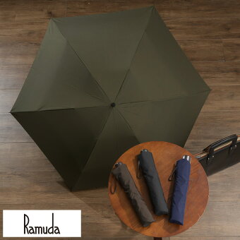 Ramuda メンズ 折りたたみ傘 強力撥水 60cm レインドロップ レクタス