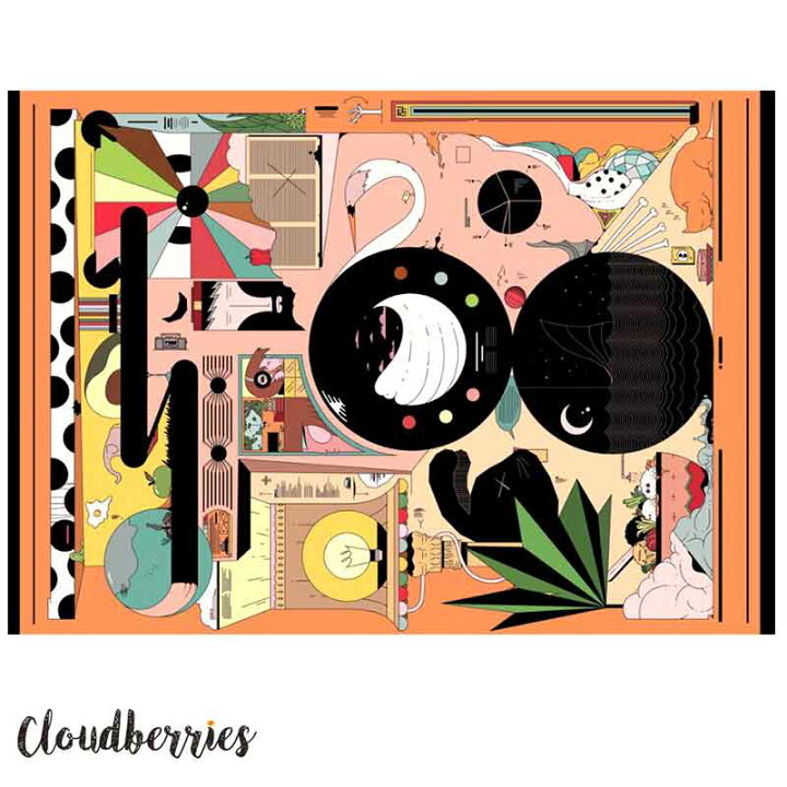 楽天市場 パズル アート 大人向け Cloudberries アートなパズル ジグソーパズル 1000ピース Doodle 大人 おしゃれ 難しい 飾りたい 趣味 遊び インテリア メンズバッグ専門店 紳士の持ち物