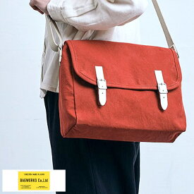 豊岡製鞄 メンズ 斜めがけバッグ BAGWORKS ショルダーバッグ POSTMAN 2 帆布 キャンバス 日本製 おしゃれ かばん 【送料無料】