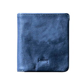 財布 薄い 日本製 hmny casual 二つ折りスリム財布 メンズ おしゃれ コンパクト 本革 レザー ミニ財布 小銭入れ 【送料無料】