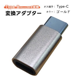 変換アダプター Type-Bを変換 選べるオス端子 Lightning Type-C 充電可能 MicroUSBをタイプC ライトニングへ変換 変換コネクター スリム 持ち運び 小さい 充電ケーブルを変換 ブラック シルバー ゴールド 【送料無料】