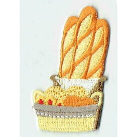 ワッペン「 フランスパン 」可愛いイラストの刺繍ワッペン