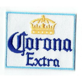 ワッペン 「 Corona Extra コロナエキストラ 」可愛いイラストの刺繍ワッペン