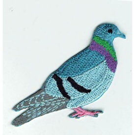 ワッペン「 鳩 ハト はと 」可愛いイラストの刺繍ワッペン　