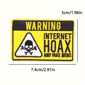 ���b�y��tm�u WARNING INTERNET HOAX �v���b�y�� �A�C�����ڒ��^�C�v�@x1�_