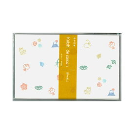 【茶道具】懐紙　伊予和紙懐紙　福よ来い　1帖 (20枚）メール便対応商品