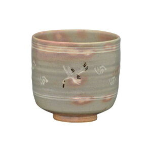 【茶道具】筒茶碗 御本 雲鶴 (化粧箱) 冬 茶道具 極寒 1月 2月