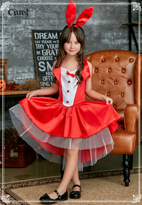 楽天市場 ハロウィン コスプレ 子供 衣装 バニーガール 女の子 カチューシャ リボン レース 可愛いコスプレ コスチューム 仮装 変装 子ども キッズサイズ 110 1 130 Cm ブラック レッド キュート ペアコスプレ 通販 オシャrevo