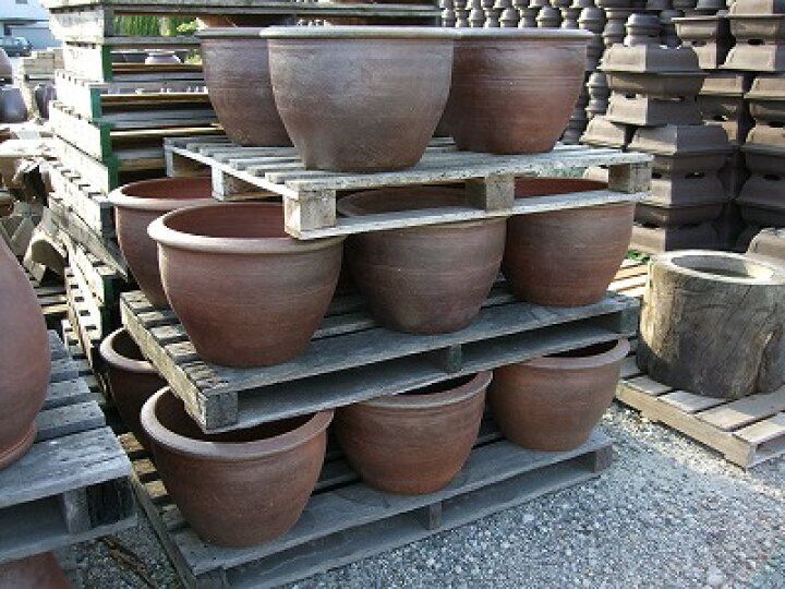 楽天市場】焼き締め 植木鉢 3‐A 植木鉢 大きい シンプル : 陶磁器会館