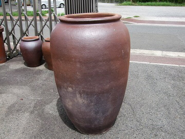 楽天市場 大壷 焼締め 特大 大きい壺 シック 傘立て 飾り インテリア 壺 陶磁器会館
