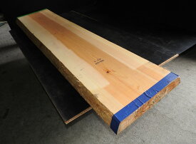 桧板 ヒノキ一枚板 原板 国産約420×65×2200mm上小節 両耳付き