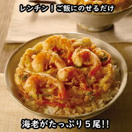海老かき揚げ丼の具セット（特製だれ付き） 海老たっぷり5尾のせ |えび かき揚げ たれ付き 1人前 丼 冷凍…