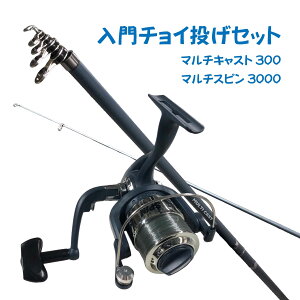 入門チョイ投げセット300ブルー(マルチキャスト300ブルー&マルチスピン3000) 【ちょい投げ】【シンプル】【入門】【オリジナルセット】