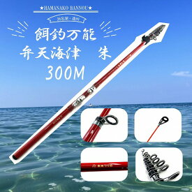 東海オリジナル スペシャルジーカー　弁天海津　朱　300M 竿 磯アウトガイド