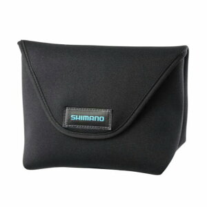 シマノ リールガード スピニングハンドル取外しタイプ BP-071Y ブラック L 装備 収納 小型バック(布地)