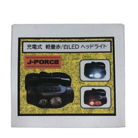 J-Force FK 充電式軽量赤／白 LEDヘッドライト 装備 電気製品 ライト（ヘッドライト/ハンドライト）